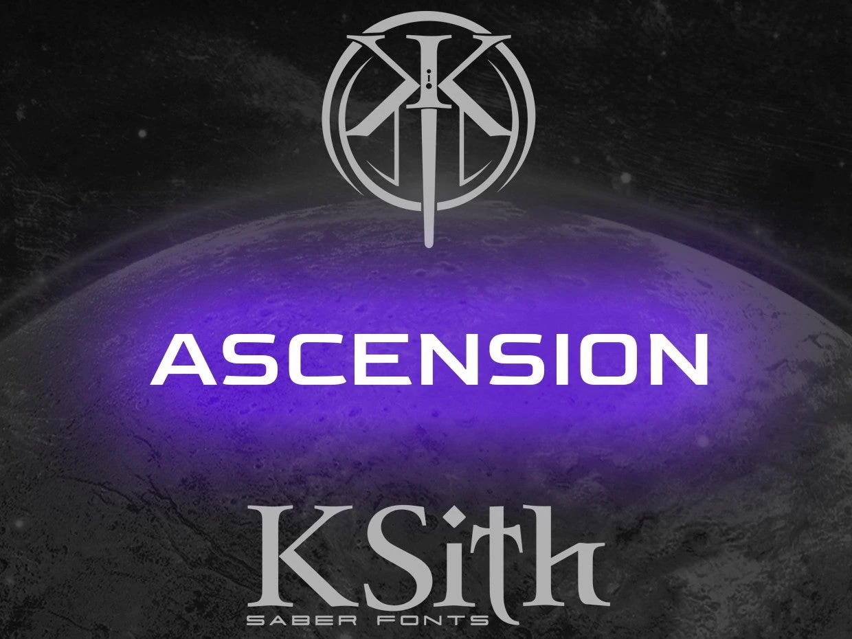 KSith Fonts - ASCENSION 3 KSith Fonts - ASCENSION